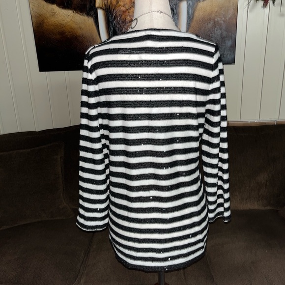 Talbots • Black/ White • Shimmering • Sweater • Size Small (P) • New/ Tags - Picture 11 of 16